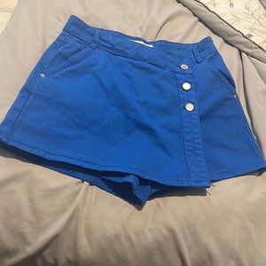 Royal blue ZARA skort never worn